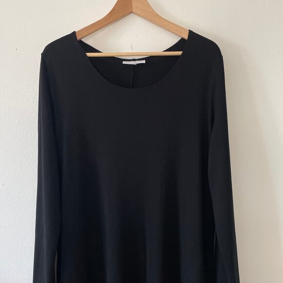 Bryn Walker Dress Womens Xl Black Maxi Pockets Lagenlook Flowy Minimal Capsule - Picture 16 of 16